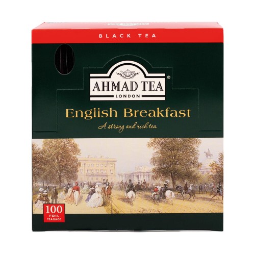 Ahmad Tea London - English Breakfast Tea - 100 torebek w kopertach aluminiowych