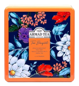 Tea Bouquet Zestaw 4 Czarnych i  Zielonych Herbat puszka 4x8tbx2g 