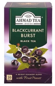 Blackcurrant Burst Czarna Herbata Czarna Porzeczka 20 torebek aluminiowych