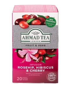 Rosehip & Cherry Napar Dzika róża & Wiśnia 20 torebek aluminiowych