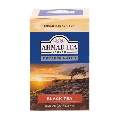 Ahmad Tea Decaffeinated bezkofeinowe BlackTea czarnej herbaty 20 torebek aluminiowych