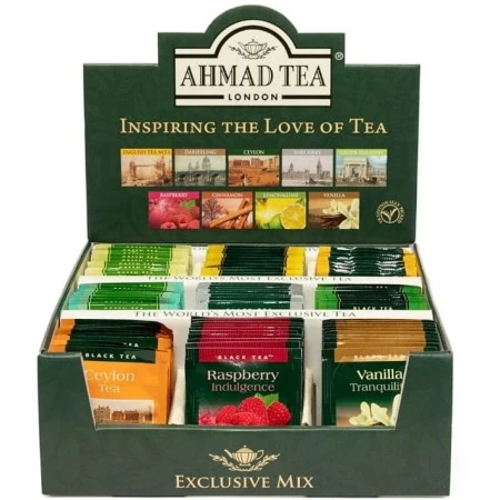 Ahmad Tea Exclusive Mix Herbaciana bombonierka 9x10 torebek aluminiowych
