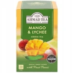 Ahmad Tea Mango & Lychee Green Tea Herbata zielona mango i liczi 20 torebek aluminiowych