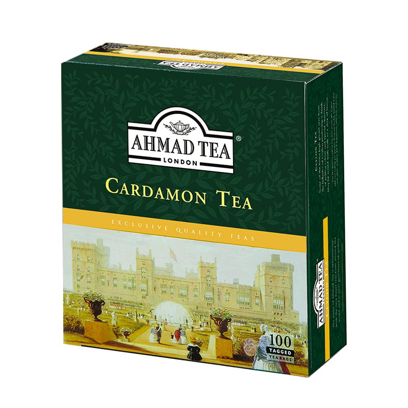 Ahmad Tea London - Cardamon Tea - Kardamonowa - 100 torebek (z zawieszką)