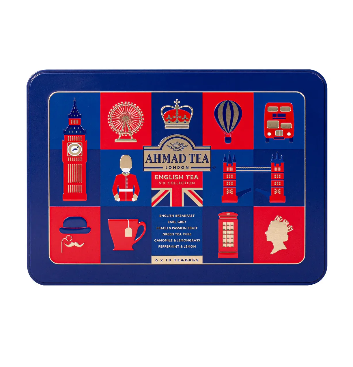 Ahmad Tea English Tea Six Collection puszka z 6 herbat 60 torebek