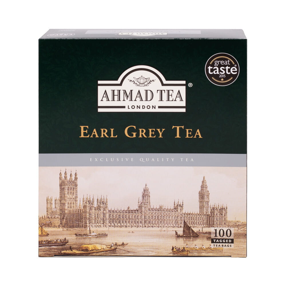 Ahmad Tea Earl Grey Herbata czarna 100 torebek z zawieszką